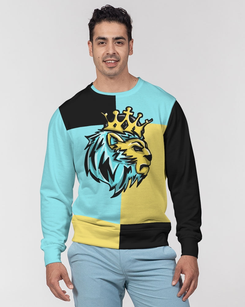 Aqua 5’s (Square) Men's Classic French Terry Crewneck Pullover