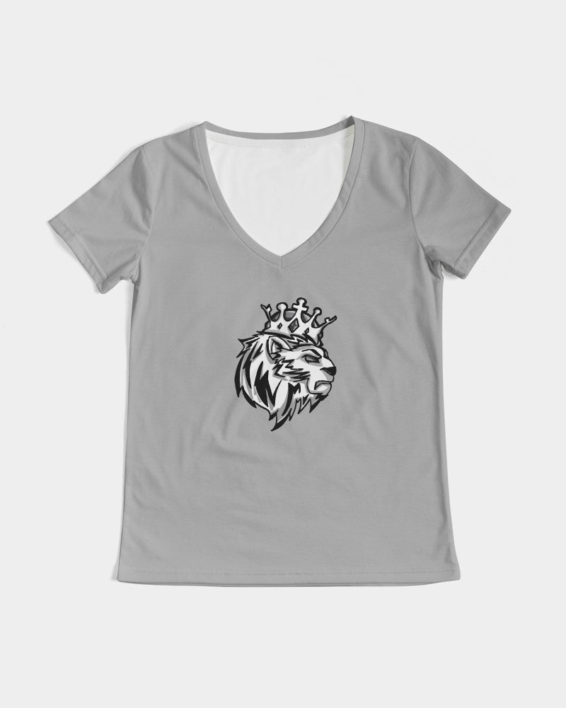 Stealth Grey 1’s & 12’s (Grey) Women's V-Neck Tee