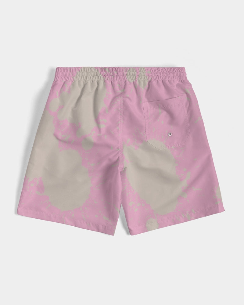 Sapphire 7’s (Pink Splatter) Men's Swim Trunk