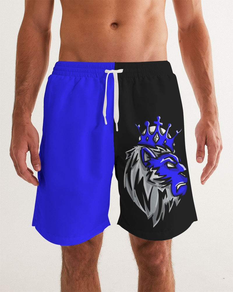 Racer Blue 5’s (Black) Men's Swim Trunk