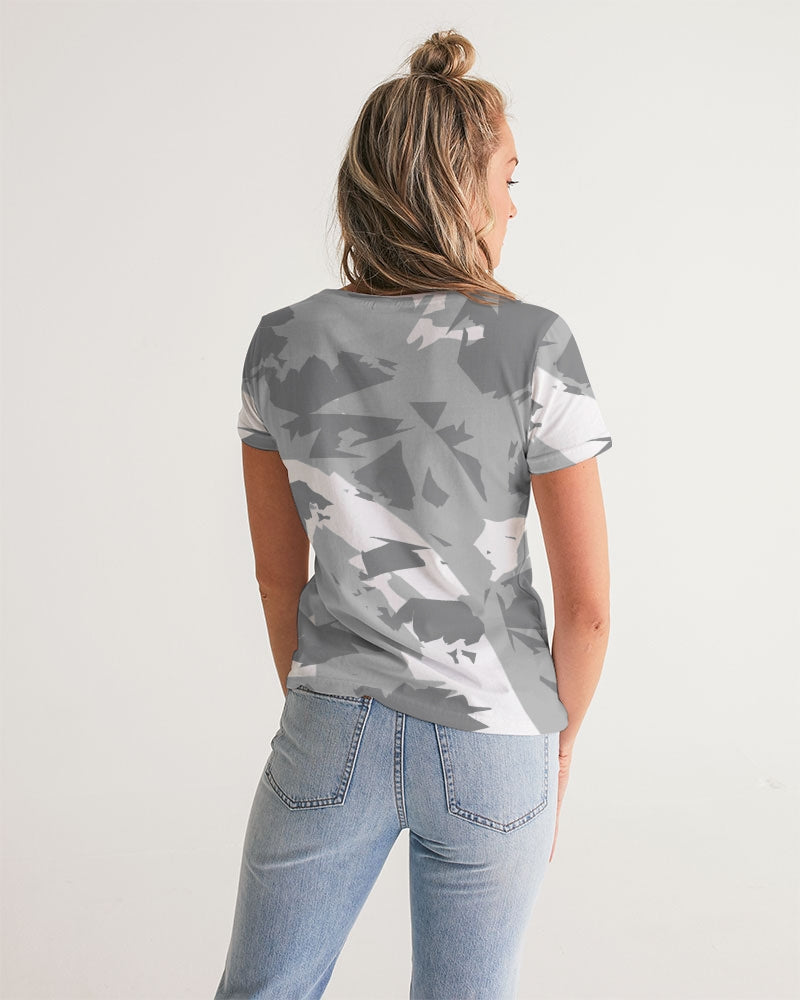 Stealth Grey 1’s and 12’s (White/Multi) Women's V-Neck Tee
