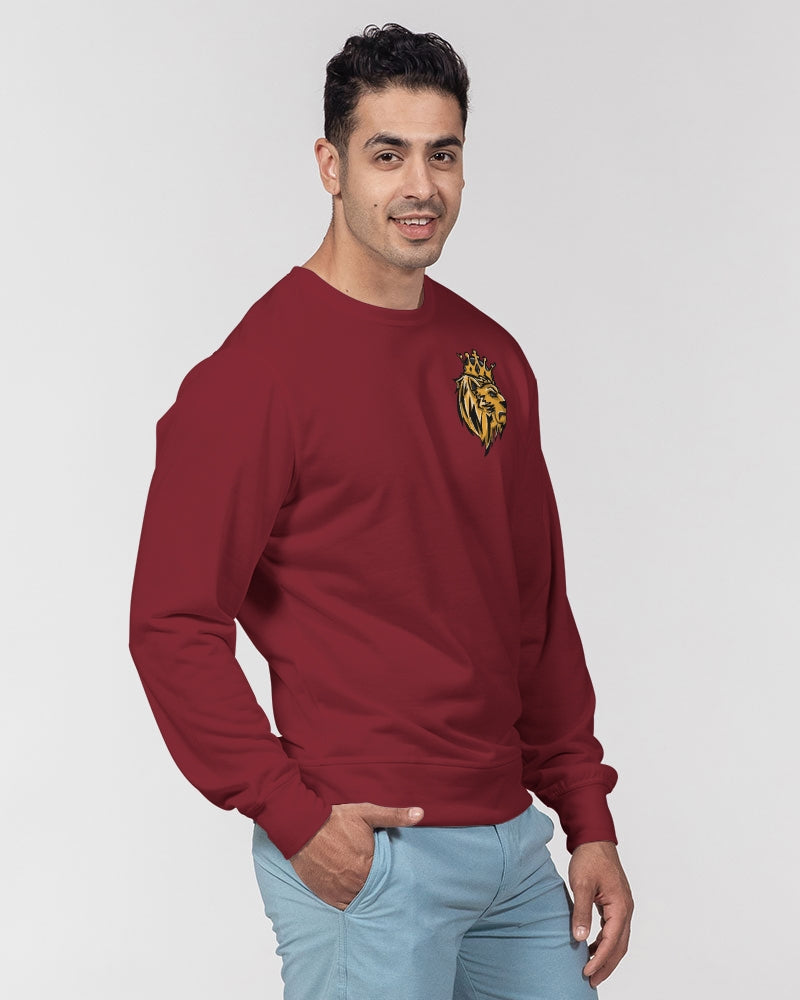 Citrus 7’s (Red) Men's Classic French Terry Crewneck Pullover