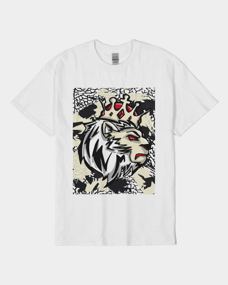 Reimagined 3’s (Elephant print Multi) Unisex Heavy Cotton T-Shirt | Gildan