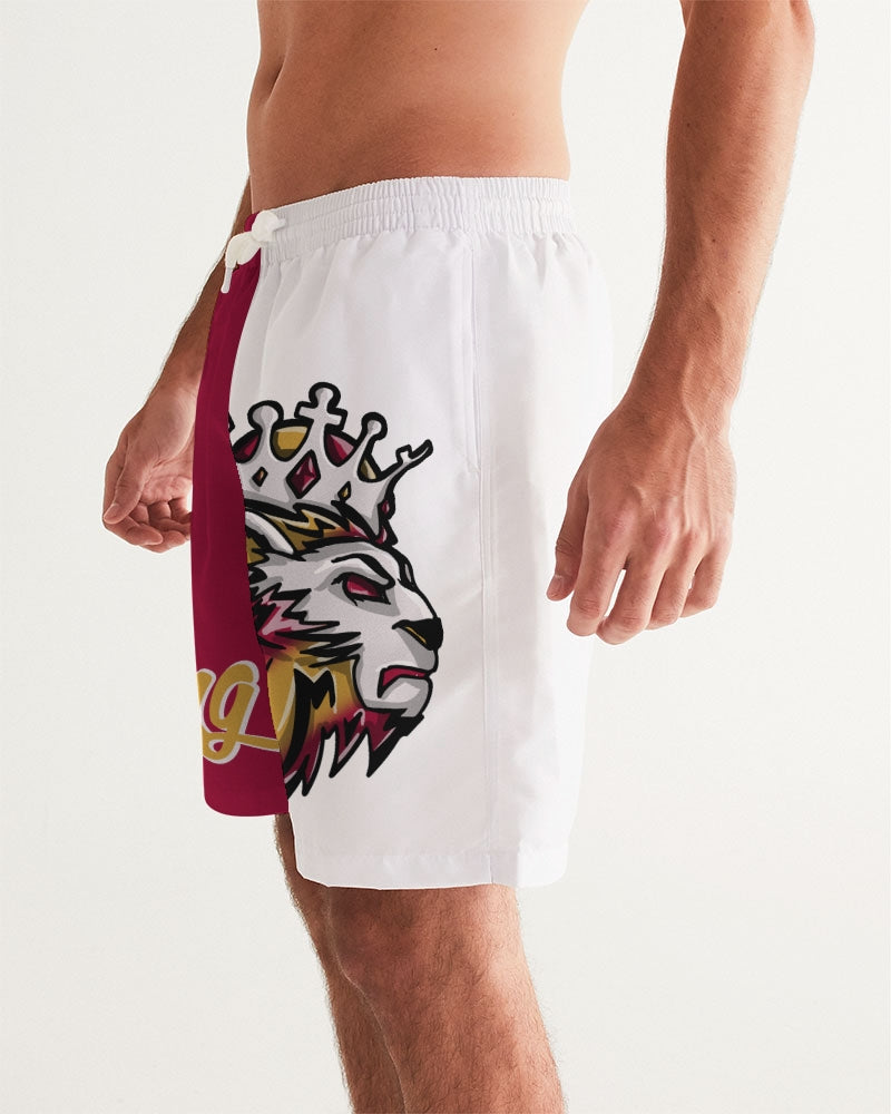 Cardinal 3’s (White) Men's Swim Trunk