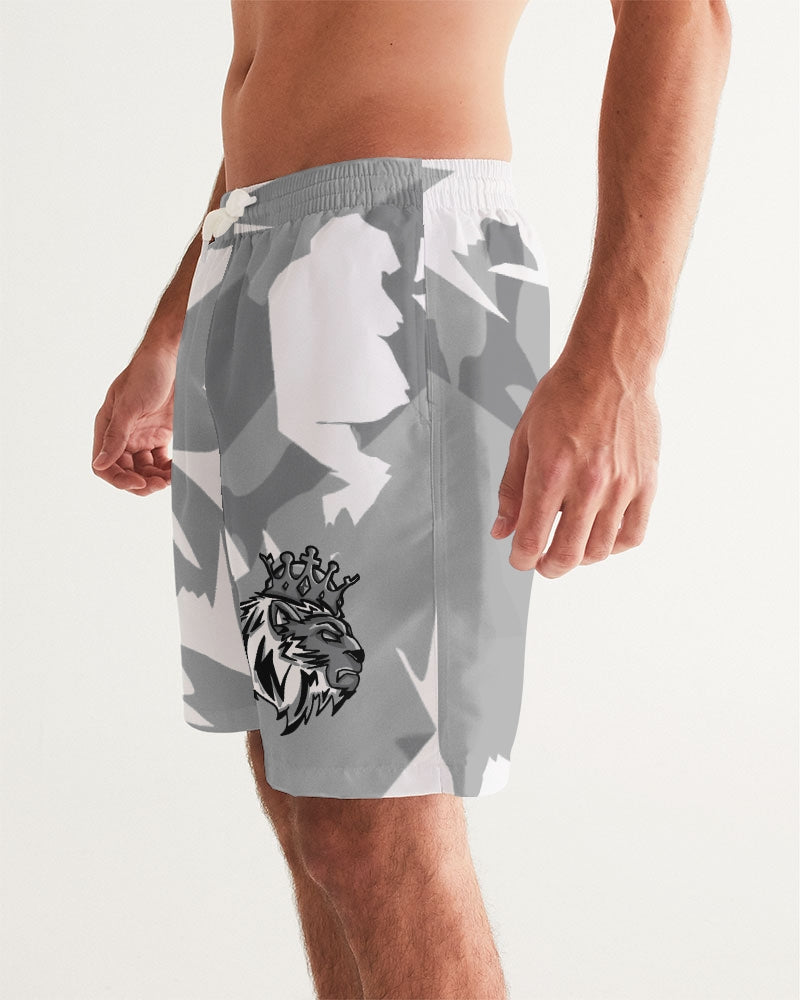 Stealth Grey 1’s and 12’s (Grey Multi) Men's Swim Trunk