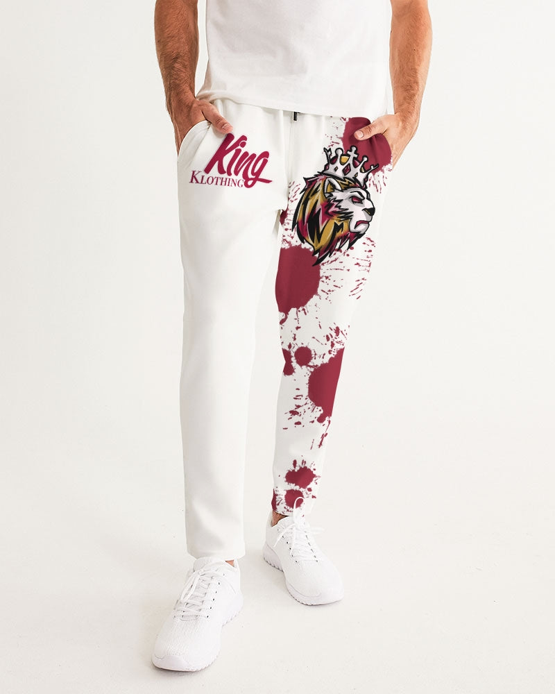 Cardinal 3’s (White/Red Splatter) Men's Joggers