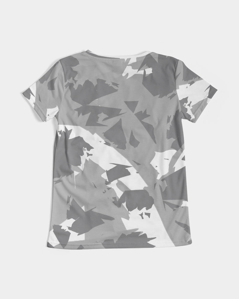 Stealth Grey 1’s and 12’s (White/Multi) Women's V-Neck Tee