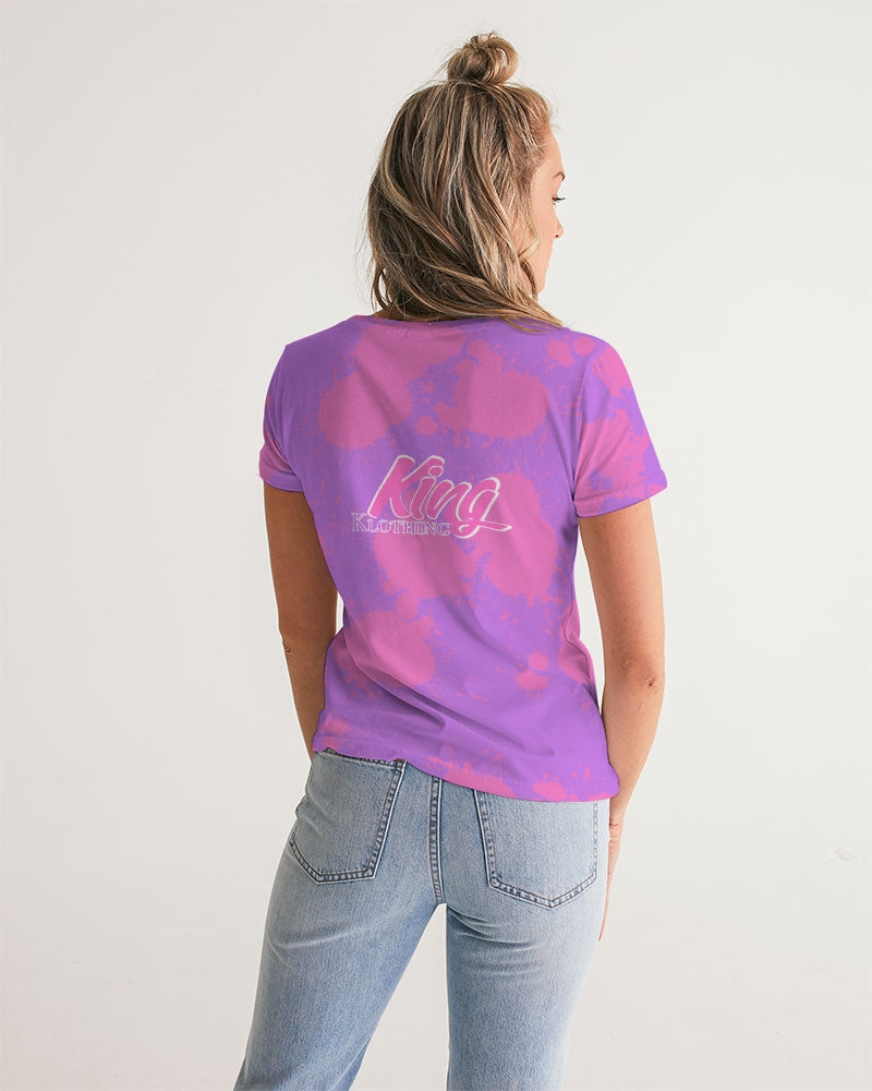 Queens (Purple/Pink) Women's V-Neck Tee