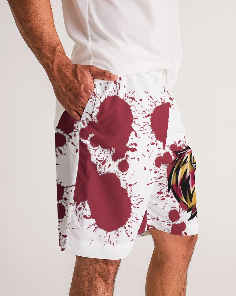 Cardinal 3’s (White/Red Splatter) Men's Jogger Shorts