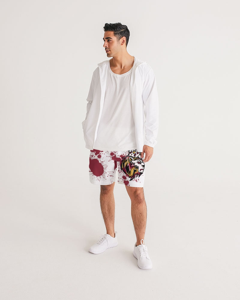 Cardinal 3’s (White/Red Splatter) Men's Jogger Shorts