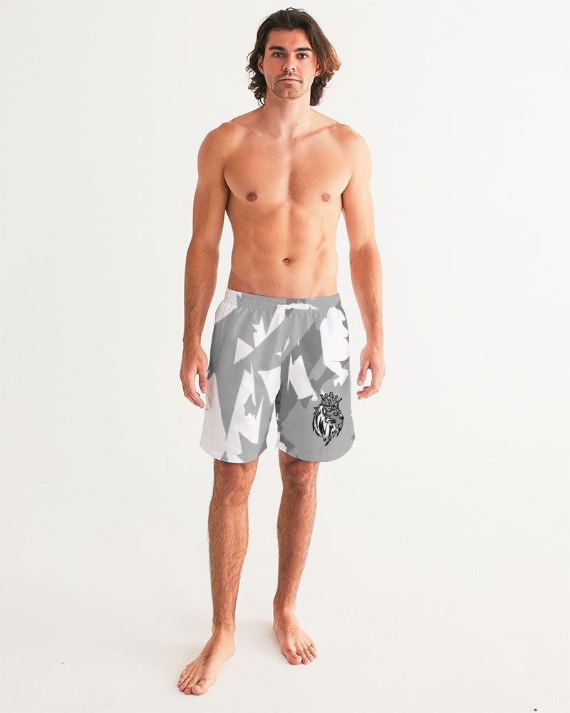 Stealth Grey 1’s and 12’s (Grey Multi) Men's Swim Trunk