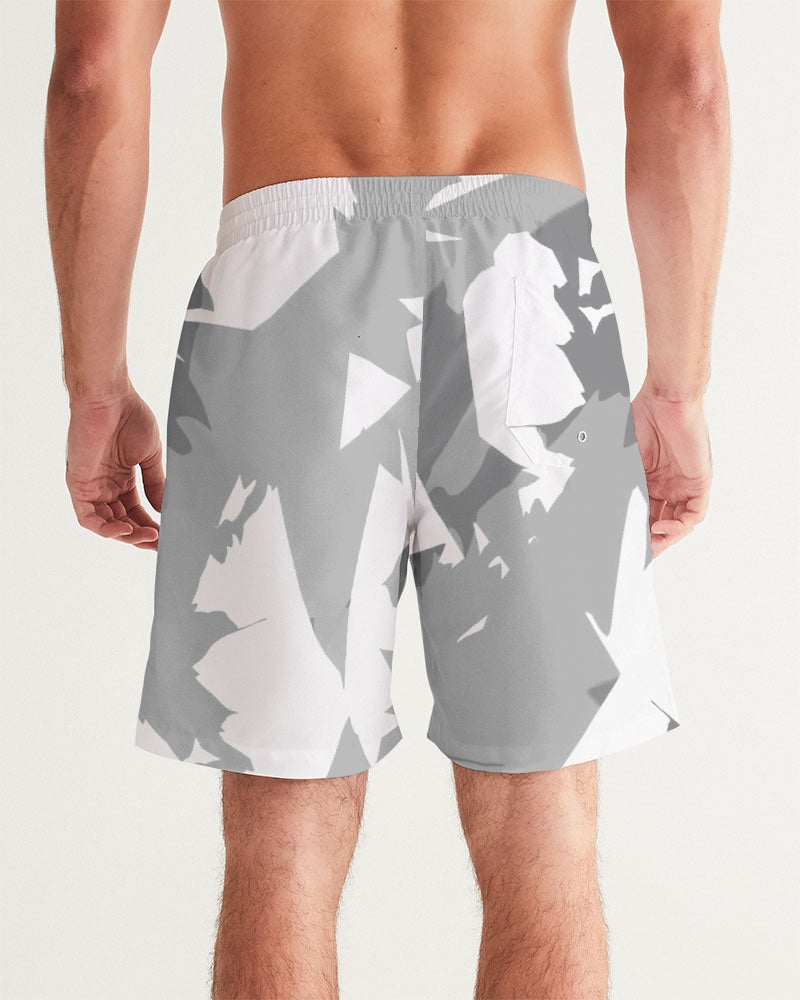 Stealth Grey 1’s and 12’s (Grey Multi) Men's Swim Trunk