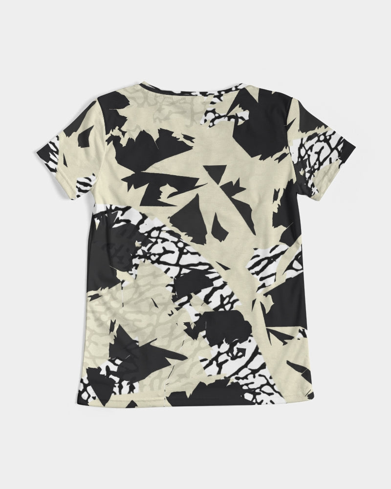 Reimaged 3’s (Elephant print Multi) Women's V-Neck Tee