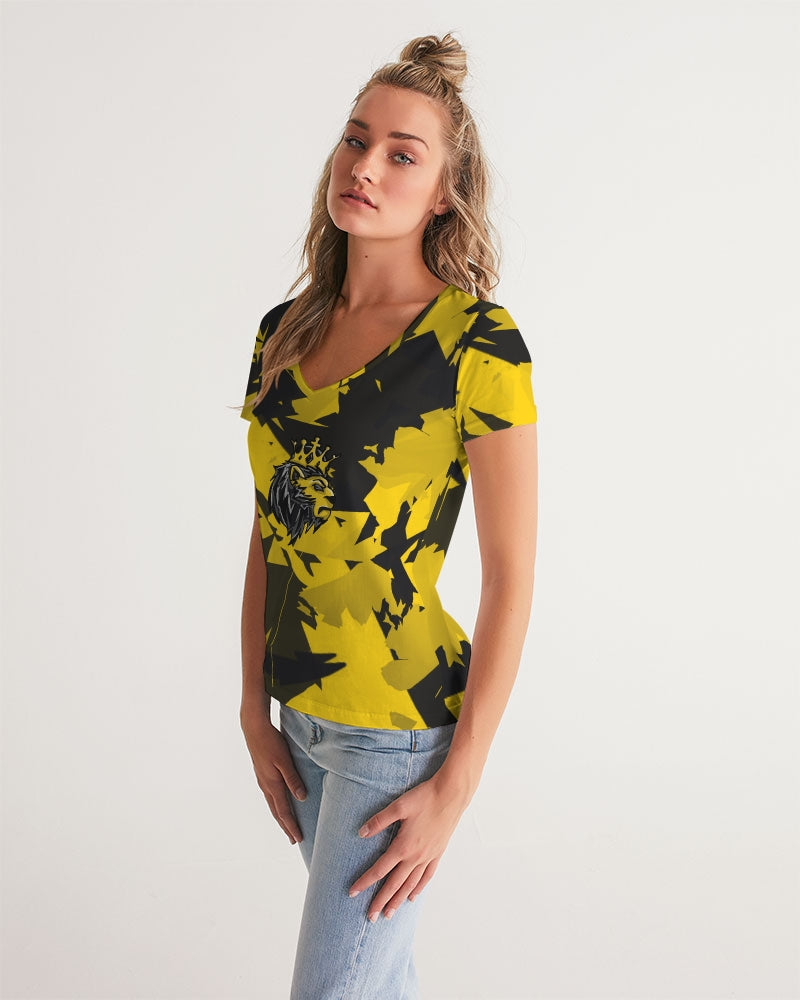 Thunder 4’s (Multi) Women's V-Neck Tee