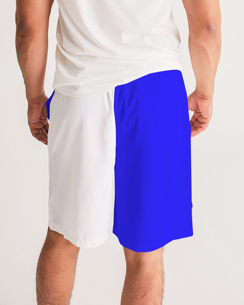 Racer Blue 5’s (White) Men's Jogger Shorts