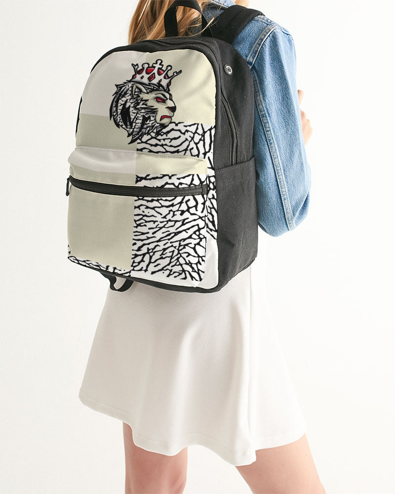 Reimaged 3’s (Square) Small Canvas Backpack