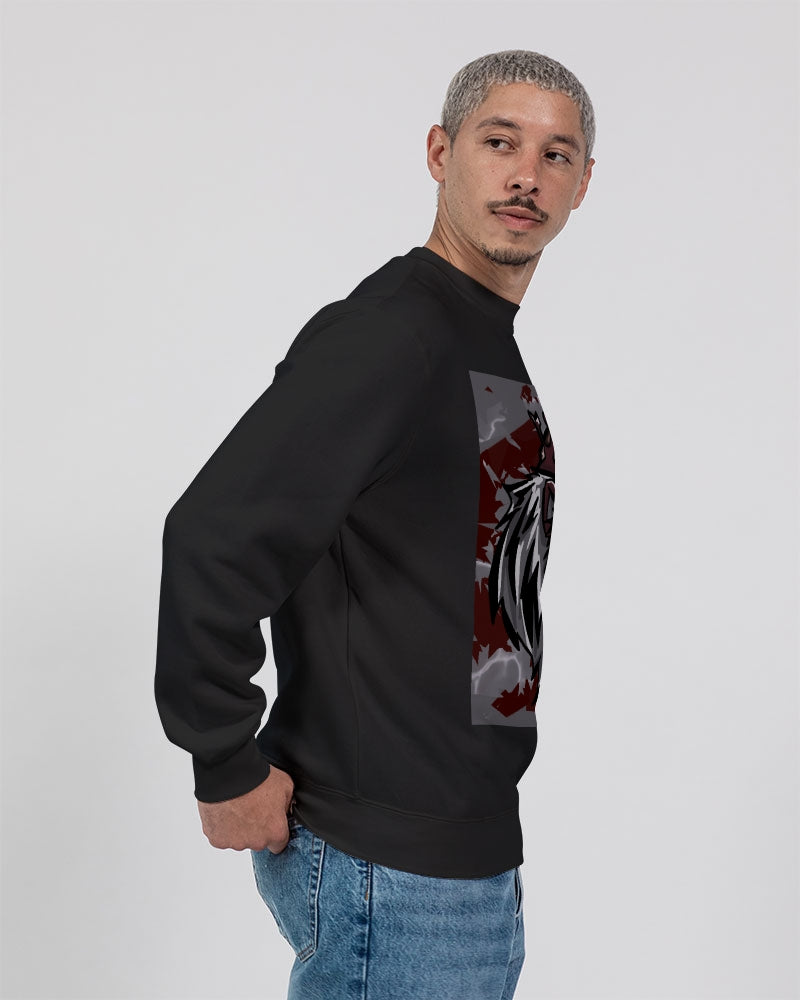 Burgundy 5’s (Multi) Unisex Premium Crewneck Sweatshirt | Lane Seven