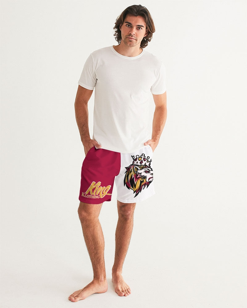 Cardinal 3’s (White) Men's Swim Trunk