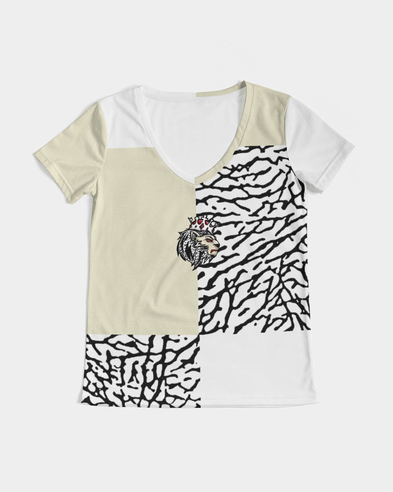 Reimaged 3’s (Square) Women's V-Neck Tee