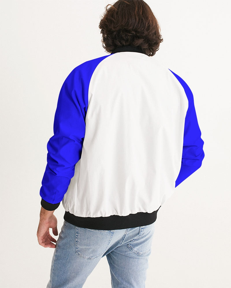 Racer Blue 5’s (White) Men's Bomber Jacket