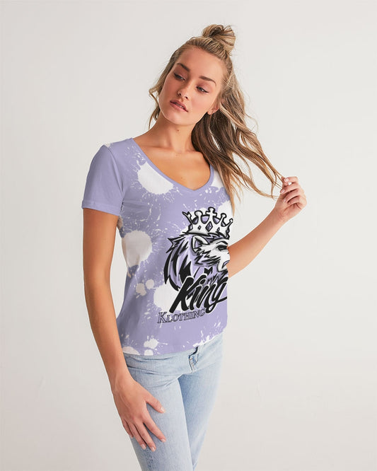 Pure Violet 11’s Low (Purple/W) Women's V-Neck Tee