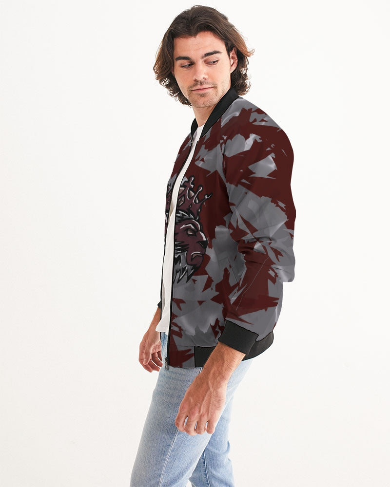 Burgundy 5’s (Multi) Men's Bomber Jacket