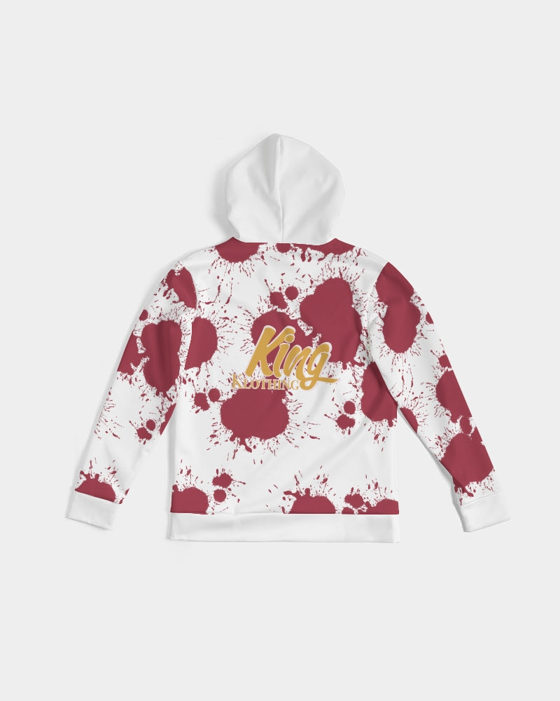 Cardinal 3’s (White/Red Splatter) Men's Hoodie