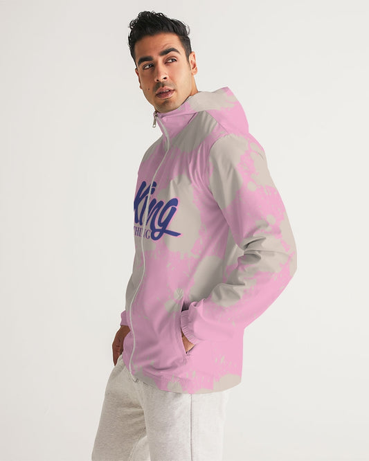 Sapphire 7’s (Pink Splatter) Men's Windbreaker