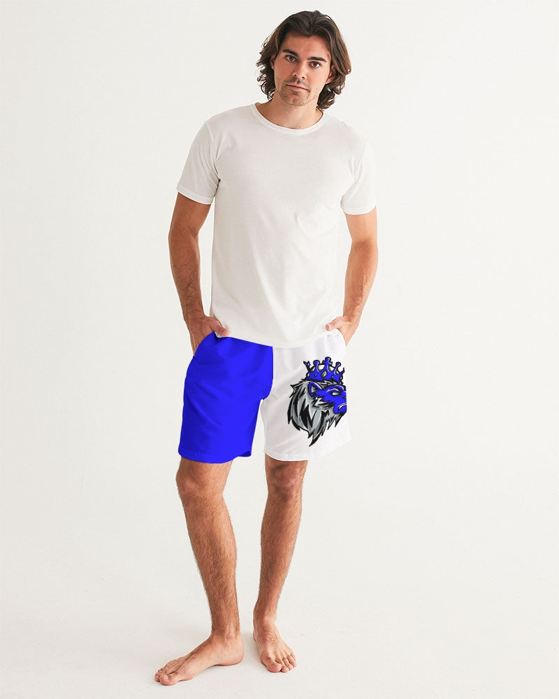 Racer Blue 5’s (White) Men's Swim Trunk