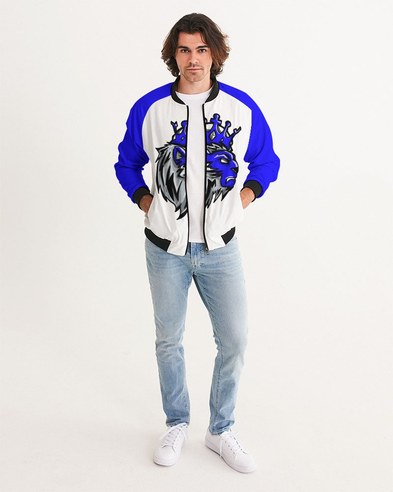 Racer Blue 5’s (White) Men's Bomber Jacket