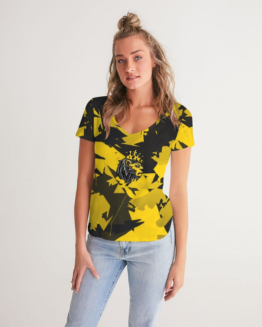 Thunder 4’s (Multi) Women's V-Neck Tee