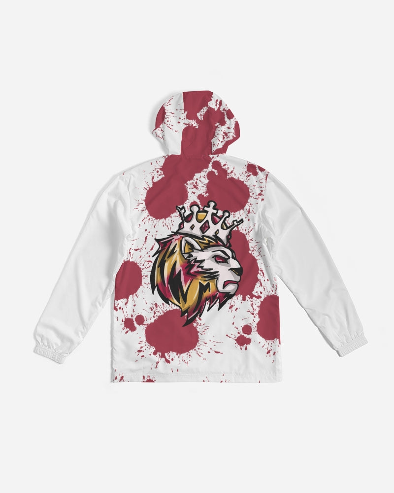 Cardinal 3’s (White/Red Splatter) Men's Windbreaker