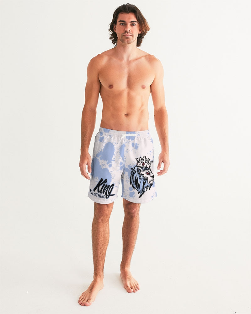 UNC 6’s (White/Blue) Men's Swim Trunk