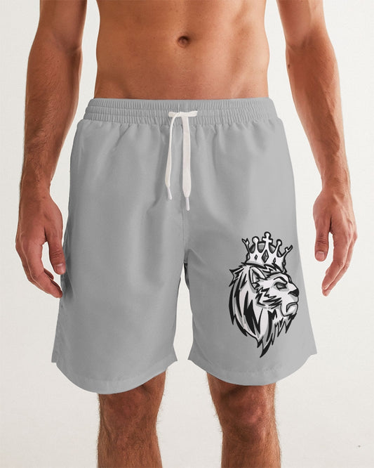 Stealth Grey 1’s & 12’s (Grey) Men's Swim Trunk