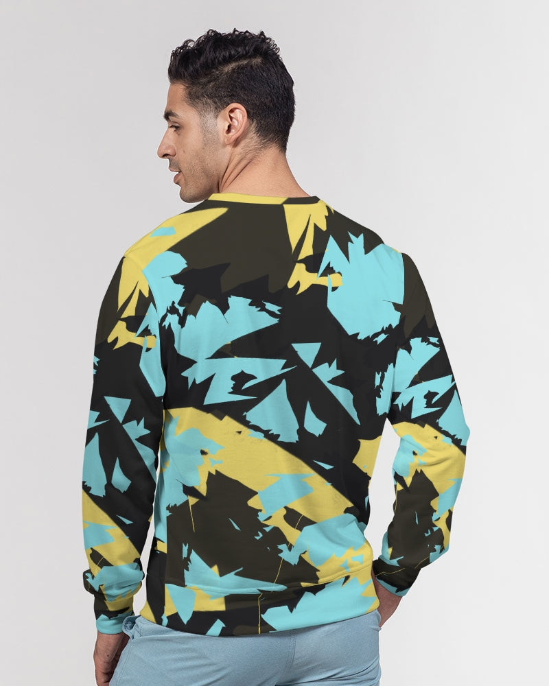 Aqua 5’s (Multi) Men's Classic French Terry Crewneck Pullover