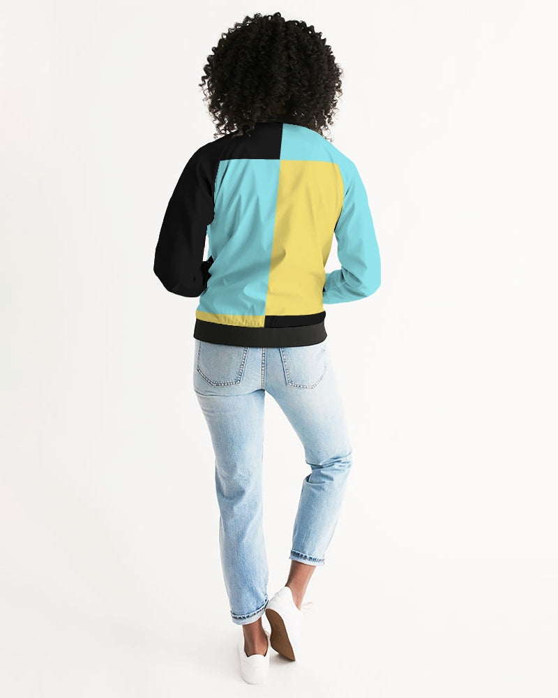 Aqua 5’s (Square) Women's Bomber Jacket