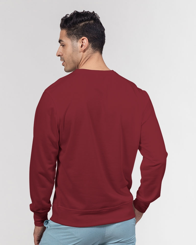 Citrus 7’s (Red) Men's Classic French Terry Crewneck Pullover