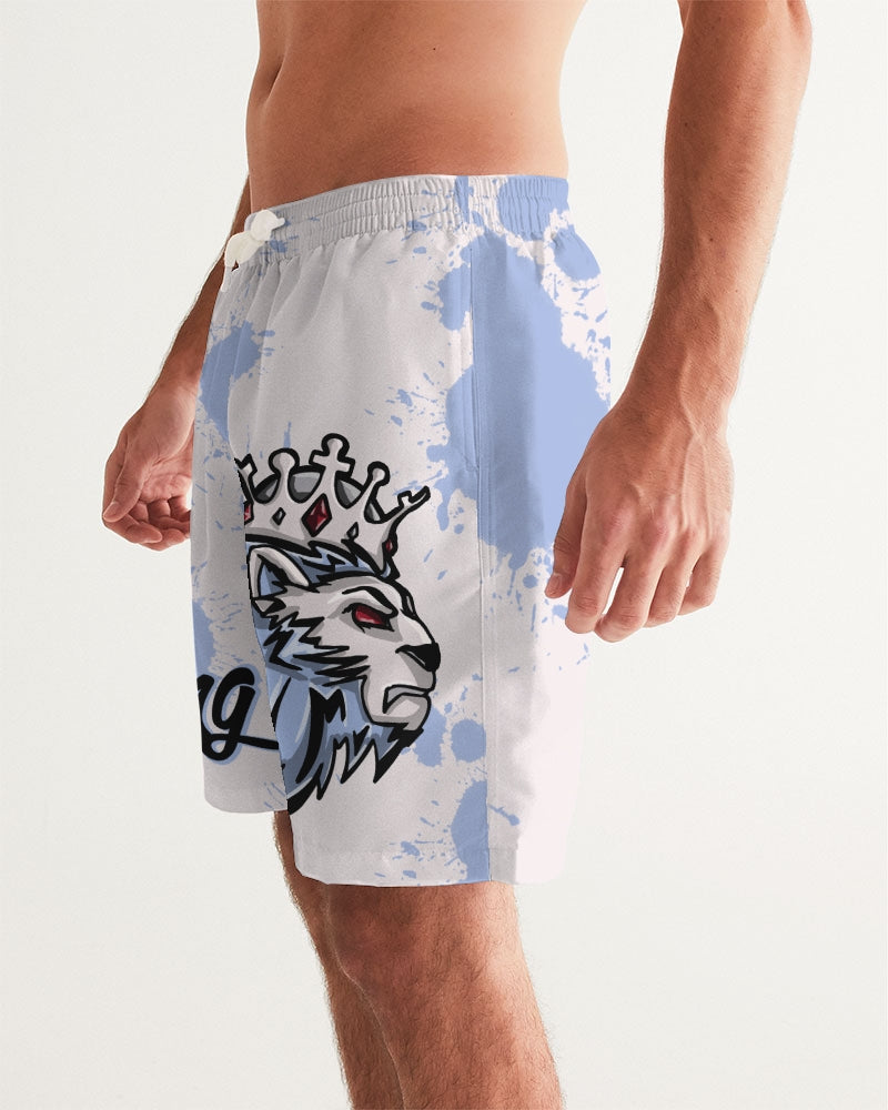 UNC 6’s (White/Blue) Men's Swim Trunk