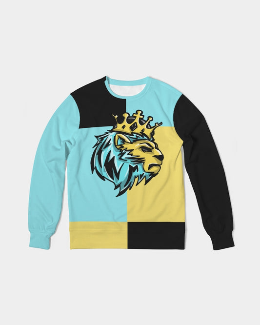 Aqua 5’s (Square) Men's Classic French Terry Crewneck Pullover