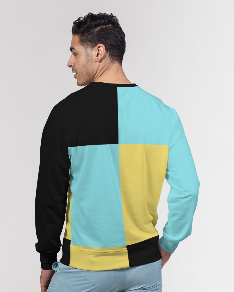 Aqua 5’s (Square) Men's Classic French Terry Crewneck Pullover