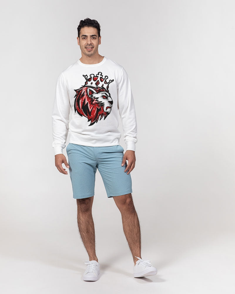 Red Oreo 6's Men's Classic French Terry Crewneck Pullover