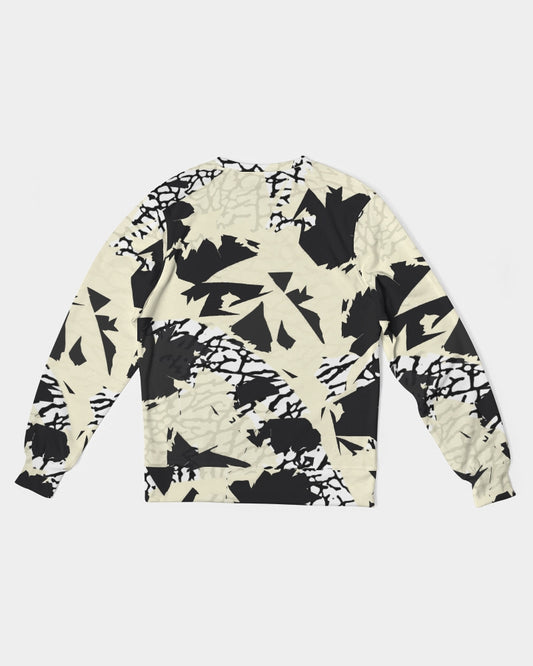 Reimaged 3’s (Elephant print Multi) Men's Classic French Terry Crewneck Pullover