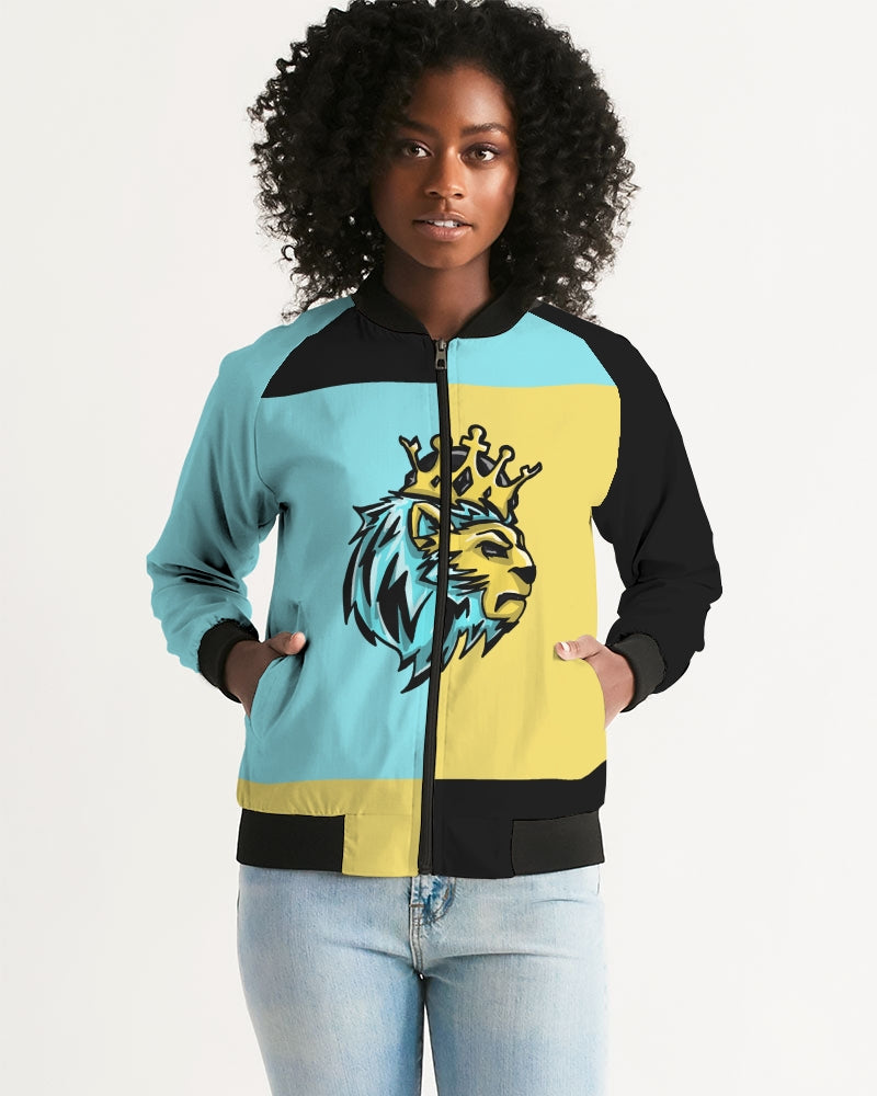 Aqua 5’s (Square) Women's Bomber Jacket