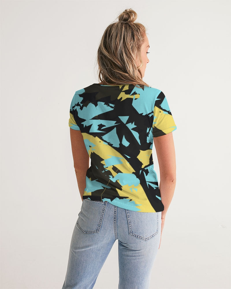 Aqua 5’s (Multi) Women's V-Neck Tee