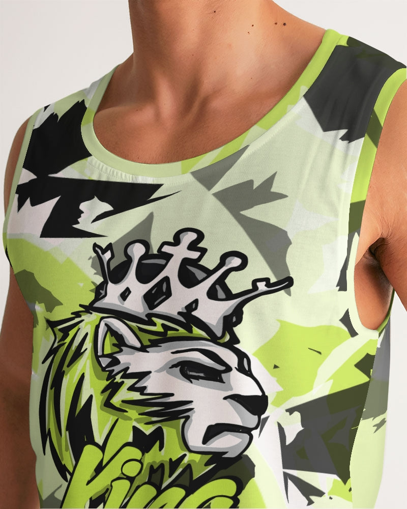 Visionaire Retro 1 High (Green/Multi) Men's Sports Tank