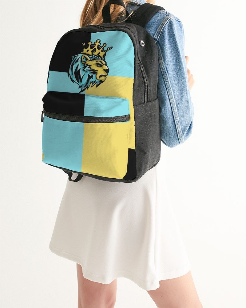 Aqua 5’s (Square) Small Canvas Backpack