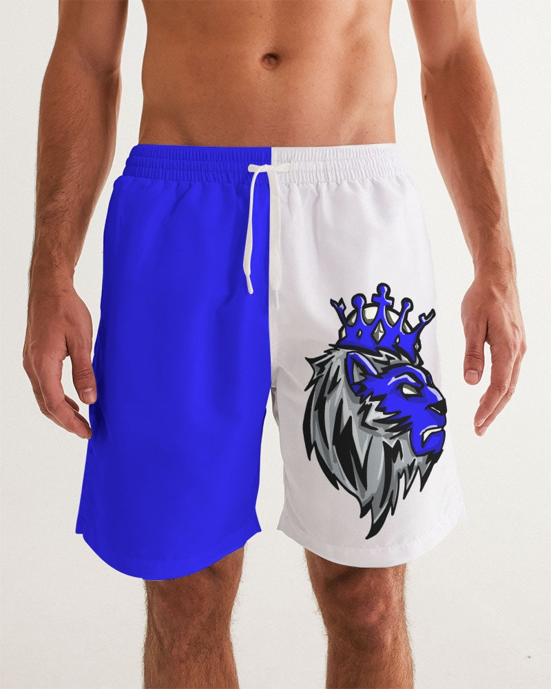 Racer Blue 5’s (White) Men's Swim Trunk