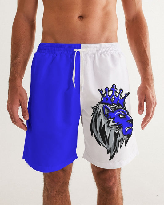 Racer Blue 5’s (White) Men's Swim Trunk