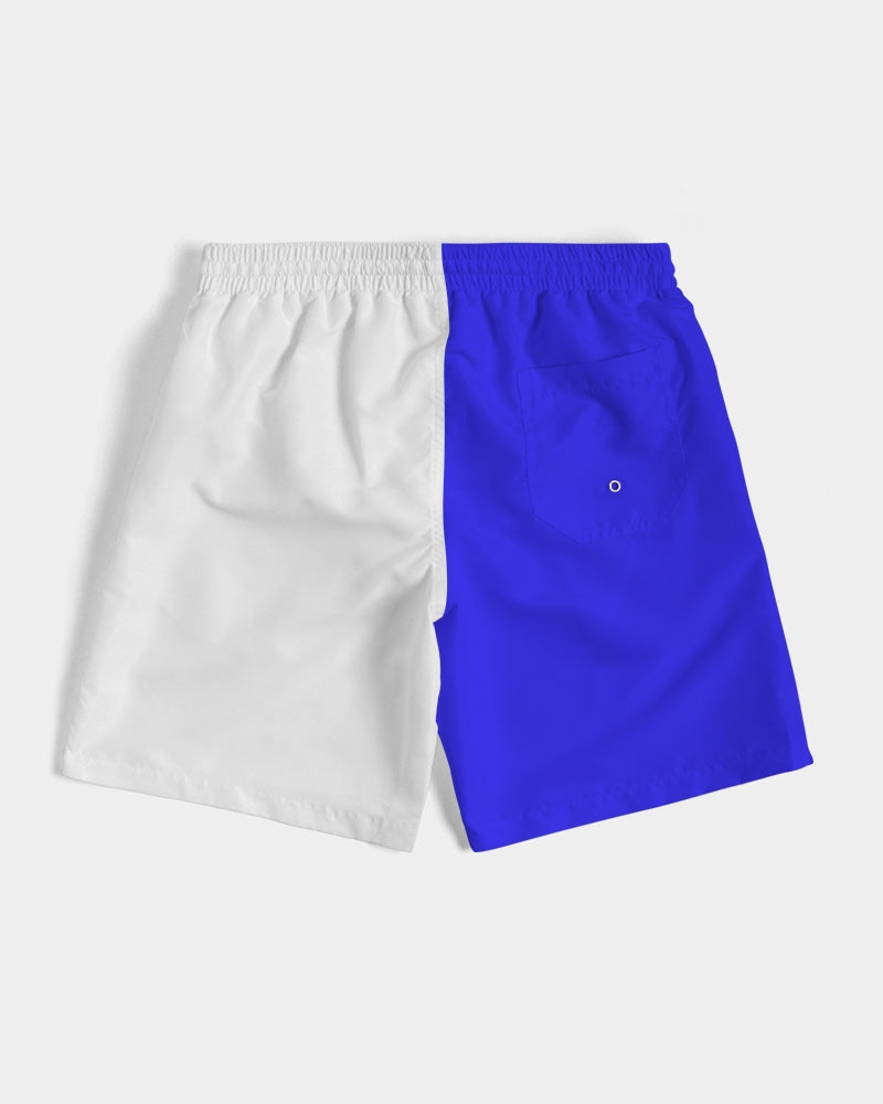 Racer Blue 5’s (White) Men's Swim Trunk