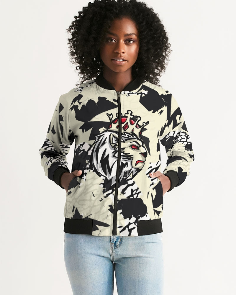 Reimaged 3’s (Elephant print Multi) Women's Bomber Jacket